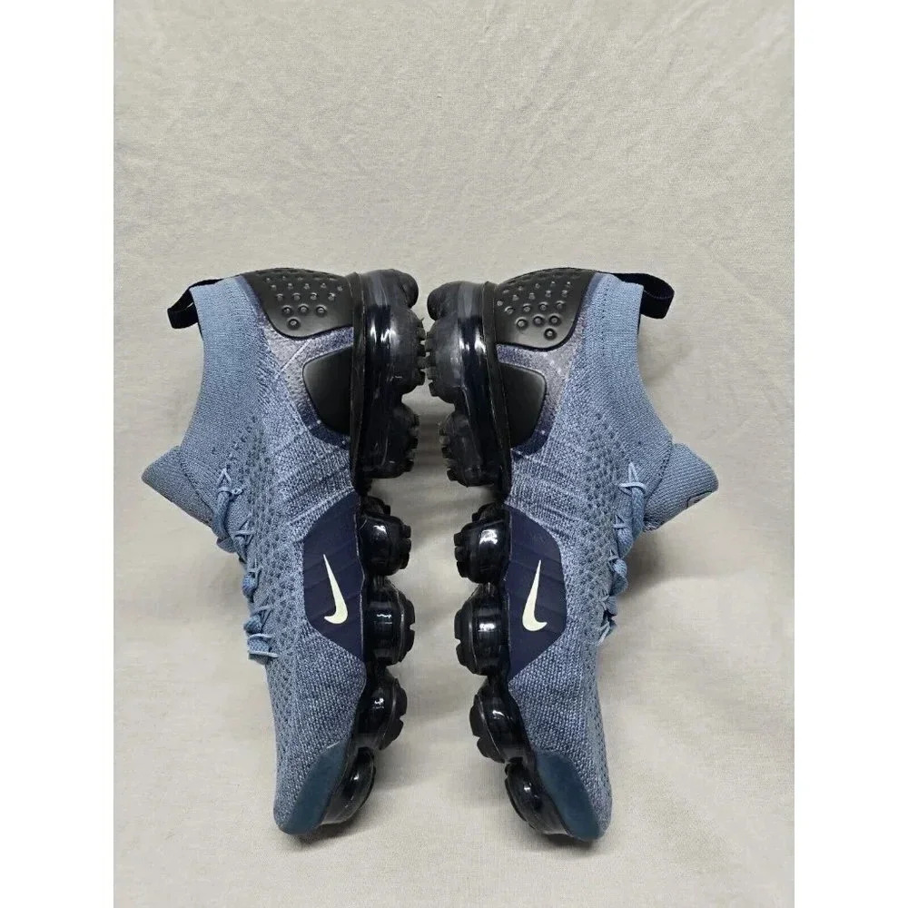 Nike Women's Air VaporMax Flyknit 2 Work Blue Crimson Tint 942843-401 Size 7 - Picture 3 of 11